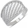 Prsteny Lillian Vassago Prsten se zirkony z bílého zlata LLV22 GR005W