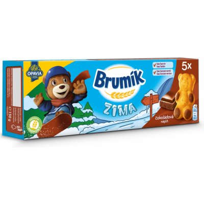 Opavia Brumík Čokoládová náplň jemné pečivo 150 g – Zboží Dáma