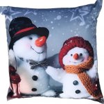 Dadka Fotopolštář Sněhuláci 40x40 – Zboží Dáma