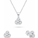 Brilio Silver Stříbrný set šperků Propletený uzel SET271W – Hledejceny.cz