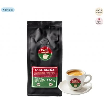 La Espresíña Bezkofeinová Café Montaña zrnková 1000 g – Zboží Mobilmania