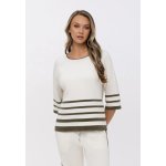 Marc & André Marc André Paris dámský svetr kašmír s bavlnou SS25-00CC0819 bílý – Zboží Mobilmania