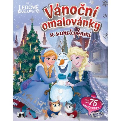 Vánoční omalovánky se samolepkami Ledové království