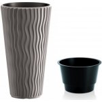 Prosperplast SANDY Slim květináč vysoký 39 cm šedý kámen – HobbyKompas.cz