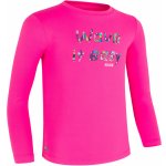 Olaian dětské tričko s UV ochranou na surf Water růžové s potiskem – Zboží Mobilmania