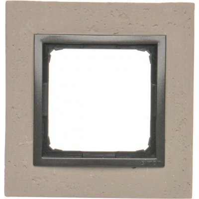 Simon DRN1/93 Betonový rámeček 1-násobný světlý beton/antracit – Hledejceny.cz