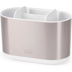 JOSEPH Stojánek na kartáčky velký Duo Steel Caddy 70606 nerez/bílý – Zboží Dáma
