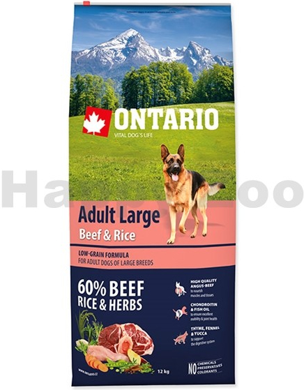 Ontario Adult Large Beef & Turkey 2 x 12 kg
