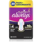 Always Platinum secure Night hygienické vložky s křidélky 20 ks – Hledejceny.cz