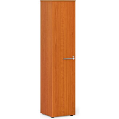 Primo Úzká kancelářská skříň WOOD, 1781 x 400 x 420 mm, třešeň – Zboží Dáma