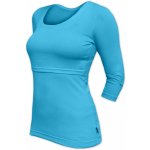 Jožánek Kateřina tričko pro snadné kojení 3/4 rukáv tyrkysová – Zboží Mobilmania