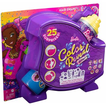 Barbie Color Reveal vlasy herní set fialové vlasy