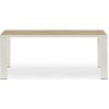 Jídelní stůl Ethimo Esedra 200x99 cm Warm white/teakové dřevo