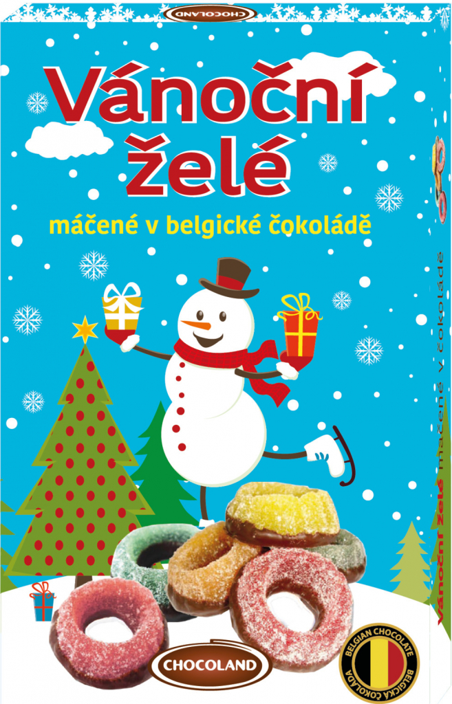 Chocoland Vánoční želé máčené v Belgické čokoládě 235 g od 120 Kč -  Heureka.cz