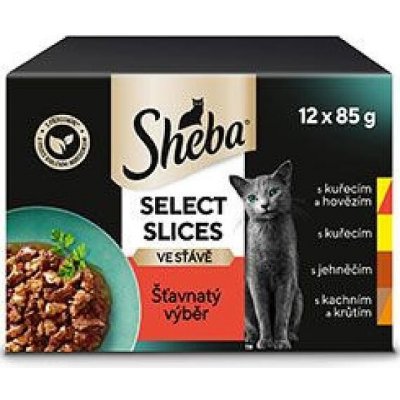 Sheba Šťavnatý výběr ve šťávě 12 x 85 g