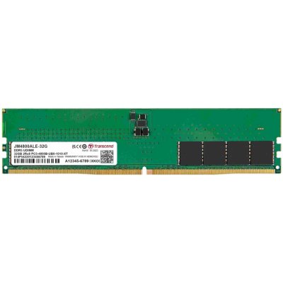 Transcend paměť 32GB DDR5 4800 U-DIMM JetRam 2Rx8 2Gx8 CL40 1.1V JM4800ALE-32G