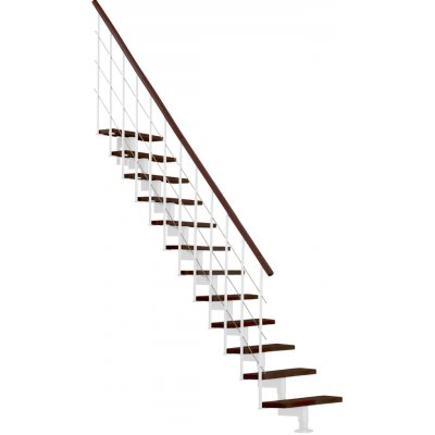 Minka STAIRS Přímé modulové schodiště Style ořech/bílá, 304,2 cm – Hledejceny.cz