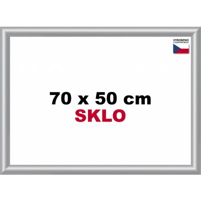 BFHM Plastový rám 70x50 stříbrný – Zboží Dáma