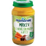 Hamánek Mrkev s hovězím masem a rýží 230 g – Zboží Dáma
