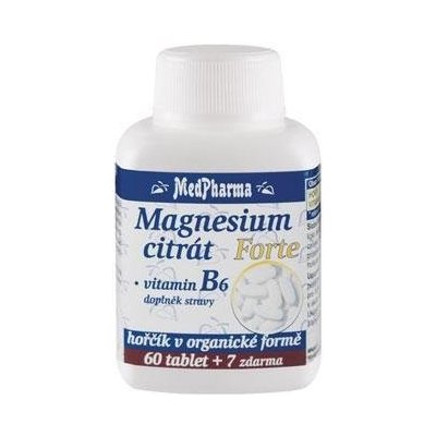 MedPharma Magnesium citrát Forte + vit B6 67 tablet