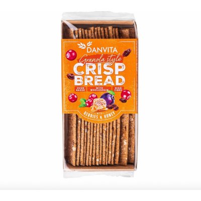 Danvita Křehké pšeničné granola plátky s ovocem a medem 130 g – Zboží Dáma Danvita Křehké pšeničné granola plátky s ovocem a medem 130 g – Zboží Dáma