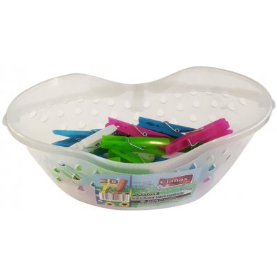 Clanax kolíčky na prádlo PH mix barev 30 ks v košíčku PH – Zboží Mobilmania