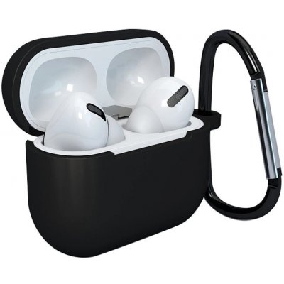 Hurtel pouzdro pro AirPods 3 silikonové měkké pouzdro na sluchátka + přívěsek na klíče černé (pouzdro D) 5907769310409 – Hledejceny.cz