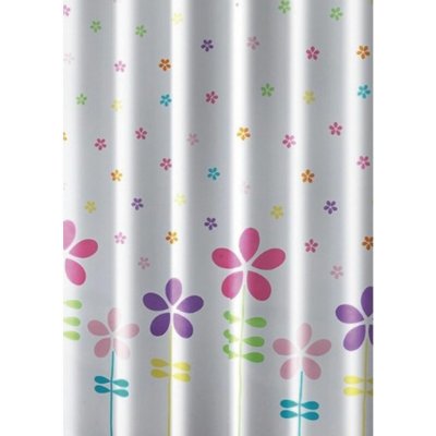 AQUALINE Sprchový závěs 180x180cm, polyester, květovaný barevný ZV025 – Hledejceny.cz