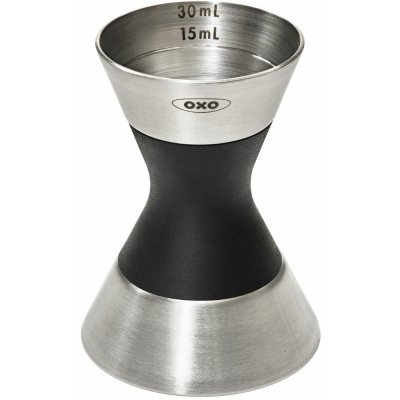 Barmanská odměrka STEEL 7 cm, stříbrná, nerezová ocel, OXO – Zbozi.Blesk.cz