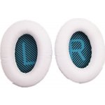 eses kožené náušníky pro sluchátka Bose QuietComfort 2 15 25 a 35 bílé s modrým vnitřkem – Zboží Živě