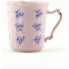 Hrnek a šálek Leander Šálek Amis modré květiny růžový porcelán 0,25 l