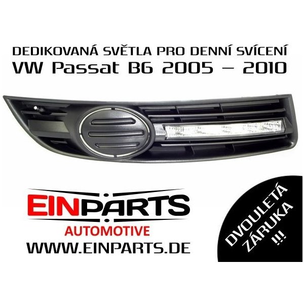 Exteriérové osvětlení VW PASSAT B6 05-10 denní svícení