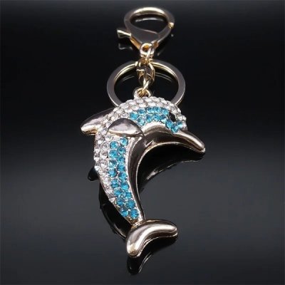 Přívěsek na klíče Fashion Jewelry Luxusní kabelku Delfín – Zboží Mobilmania