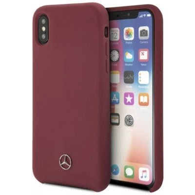 Pouzdro Mercedes - Apple iPhone X Hard Case Silicone červené – Zbozi.Blesk.cz