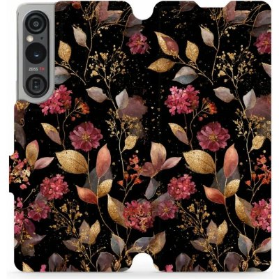 Mobiwear - Sony Xperia 1 V - V171S Zlatavé lístky a květy – Hledejceny.cz