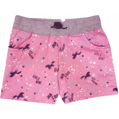 Kugo K752 dívčí šortky kraťasy světle růžová – Sleviste.cz