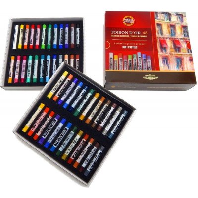Koh-i-noor křídy pastely prašné umělcké extra soft Toison D´or souprava 48 ks – Sleviste.cz