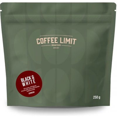 COFFEE LIMIT Black & White zrnková 250 g – Hledejceny.cz