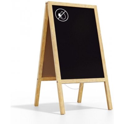 Allboards reklamní áčko s křídovou tabulí 118 x 61 cm-přírodní rám,PK96NAT – Zbozi.Blesk.cz