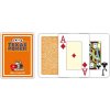 Hrací karty - poker Modiano TEXAS PK JUMBO 100% plastové, oranžové
