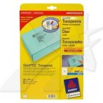 Avery Zweckform Adresní etikety QuickPEEL 25 listů A4 transparentní 210 x 297 mm pro inkoust J8567-25 – Zboží Mobilmania