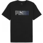 Puma pánské triko Essentials Logo Lab Tee černá bílá – Zbozi.Blesk.cz