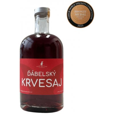 Ďábelský Krvesaj 24% 0,5 l (holá láhev) – Hledejceny.cz