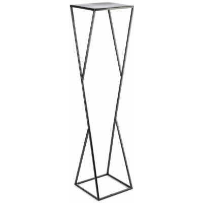 DekorStyle Stojan na květiny LOFT I černý 100 cm – Zboží Dáma