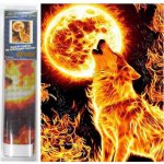 Norimpex Diamantové malování Ohnivý úplněk 30 x 40 cm – Zbozi.Blesk.cz