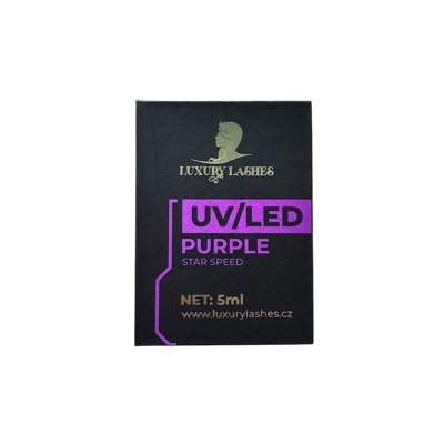 Luxury Lashes UV Lepidlo Fialové 5 ml – Zboží Dáma