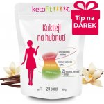 KetoFit Vanilkový koktejl 500g 20 porcí – Zboží Dáma