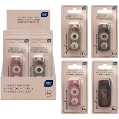 Satin Gold INTERDRUK Korekční strojek 5mm x 6 m – Zboží Mobilmania