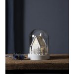 STAR TRADING Svítící dekorace Hidden Cottage bílá barva čirá barva sklo dřevo plast – Hledejceny.cz