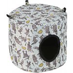 O'lala Pets Závěsný domeček pro hlodavce vzor myšky 20 x 20 cm – Sleviste.cz